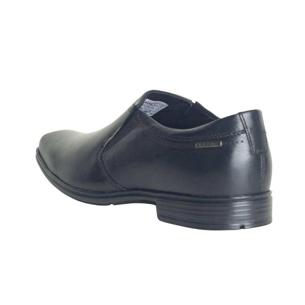 Sapato Masculino Adulto Social Em Couro Pegada Preto Preto 4