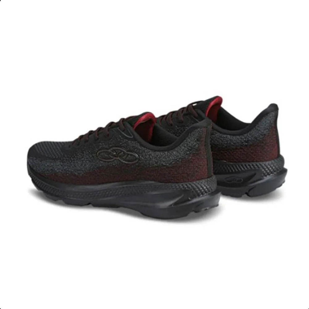 Tênis Running Masculino Olympikus Urano 2 Preto E Vermelho Preto 4