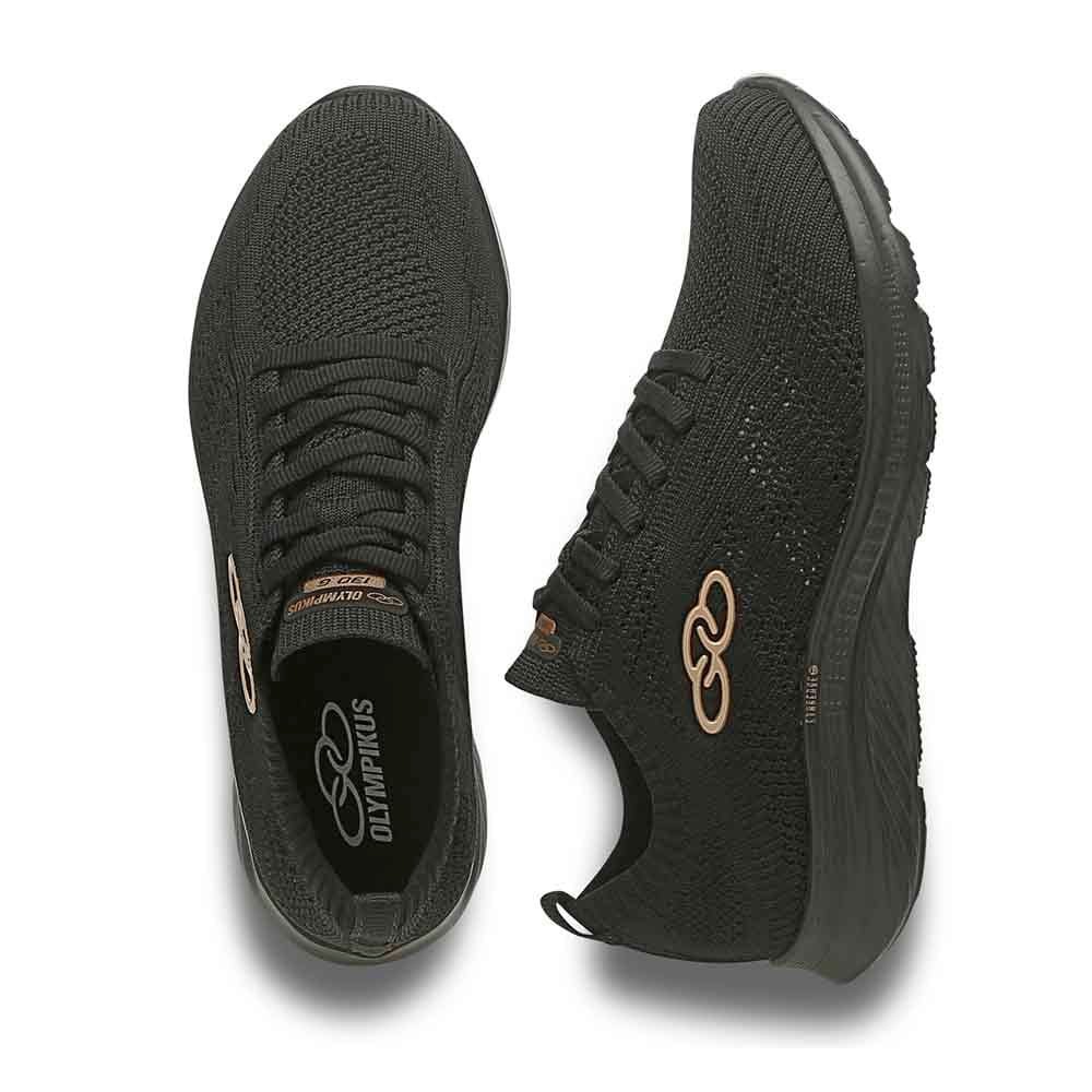 Tênis Running Feminino Olympikus 130g Ultraleve Preto Preto 2