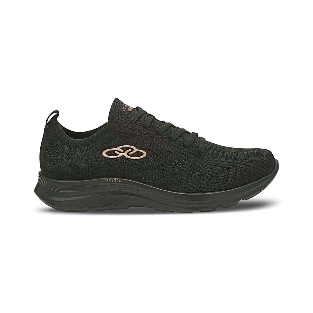 Tênis Running Feminino Olympikus 130g Ultraleve Preto Preto 12