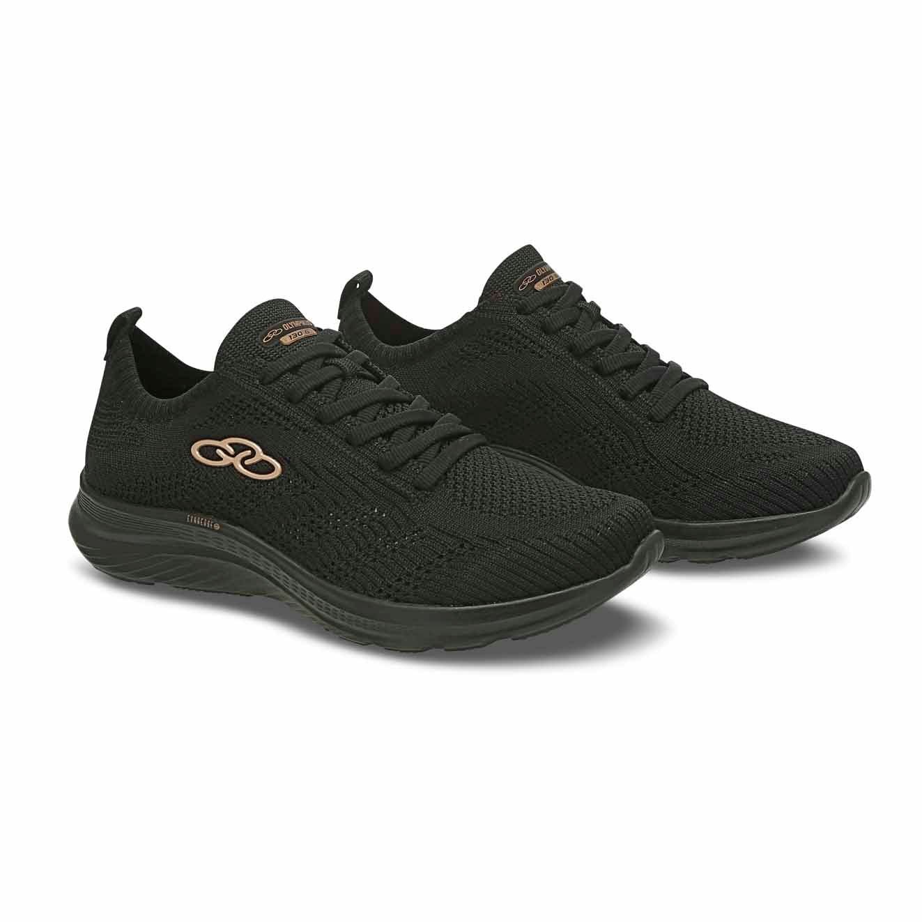 Tênis Running Feminino Olympikus 130g Ultraleve Preto Preto 7