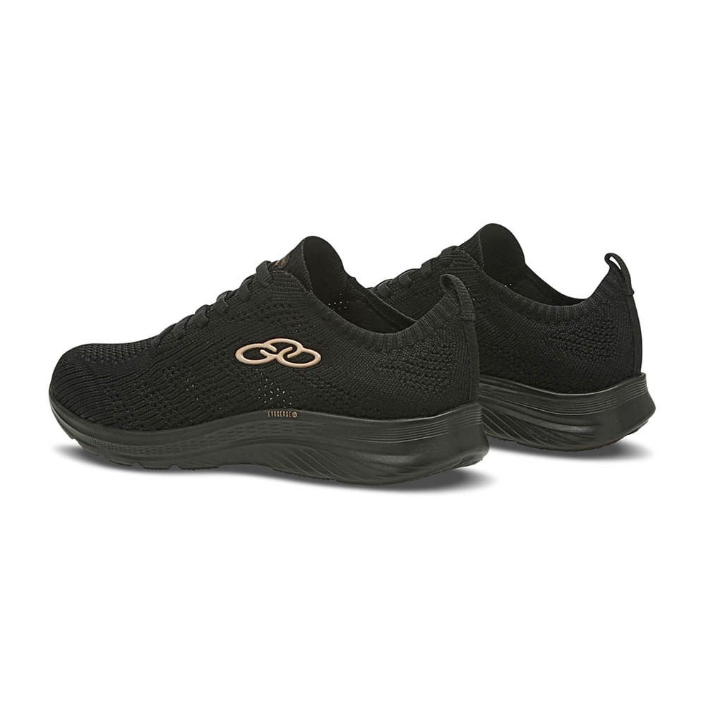 Tênis Running Feminino Olympikus 130g Ultraleve Preto Preto 10