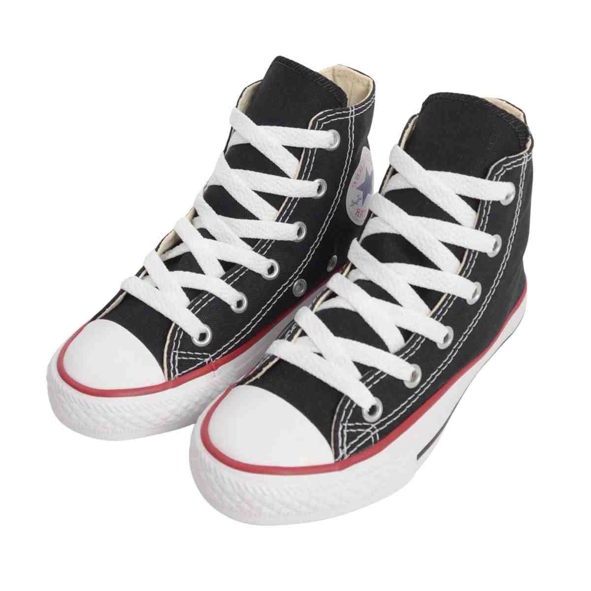 Tênis Infantil Casual Converse Chuck Taylor All Star Kids Hi Preto E Vermelho Preto 5