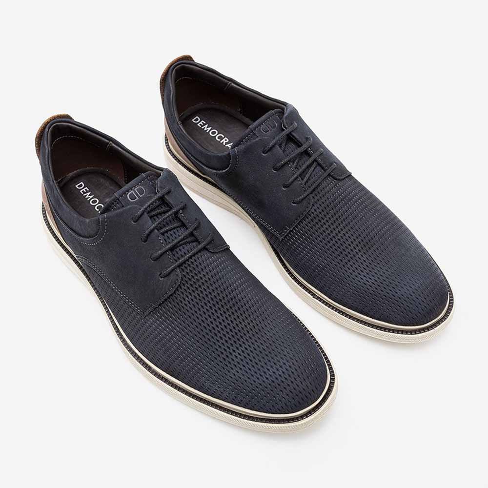 Sapato Social Masculino Democrata Metropolitan Bay Azul Azul