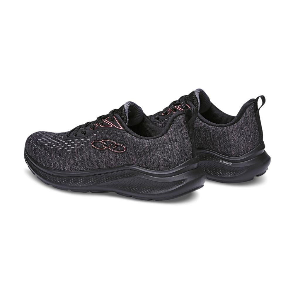 Tênis Running Feminino Olympikus Nyx Preto E Chumbo 3