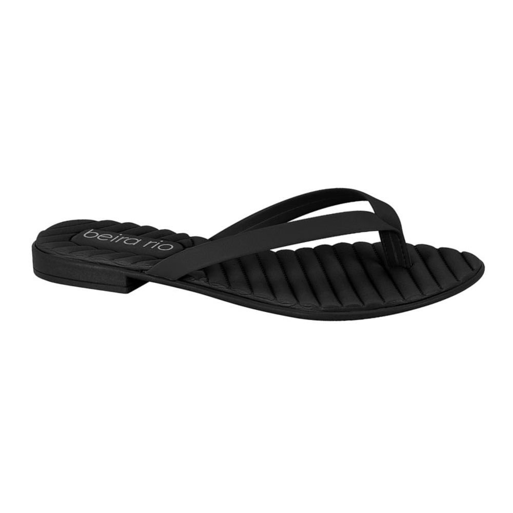 Tamanco Feminino Rasteiro Beira Rio 8519.102 Preto 1