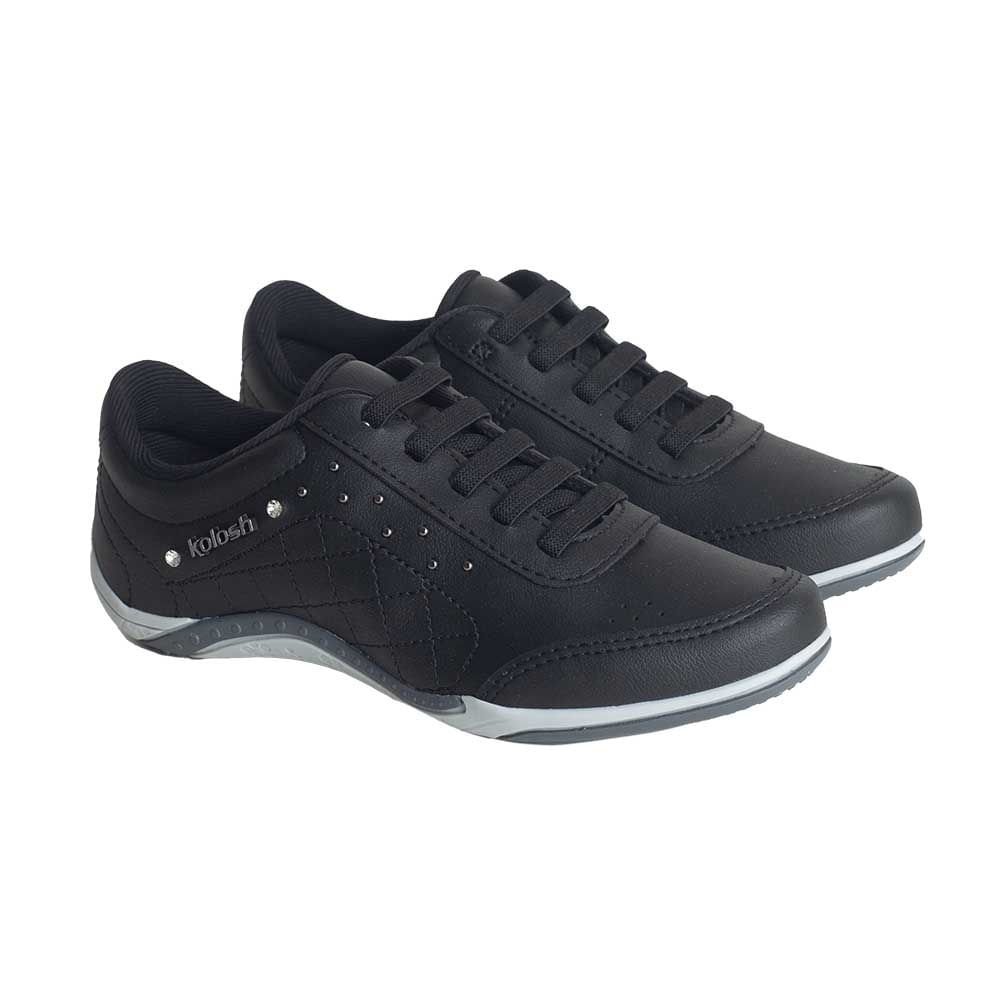 Tênis Moda Feminino Adulto Kolosh Preto