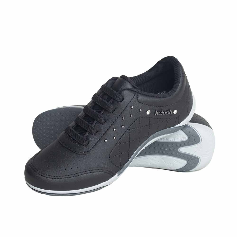 Tênis Moda Feminino Adulto Kolosh Preto Preto 3