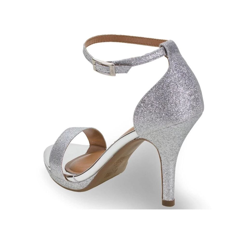Sandália Feminino Salto Médio Vizzano 6210.655 Prata 5
