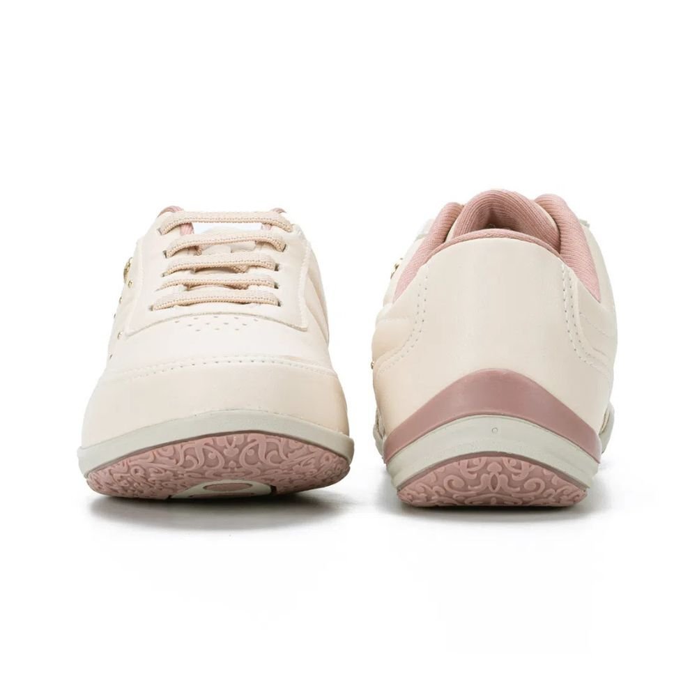 Tênis Moda Feminino Kolosh Rosa Bege 3