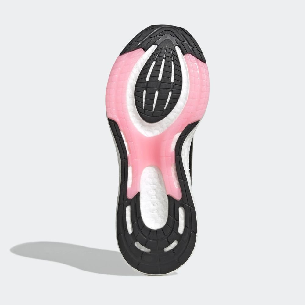 Tênis Running Feminino Pureboost 22 Adidas Preto E Rosa Preto 5