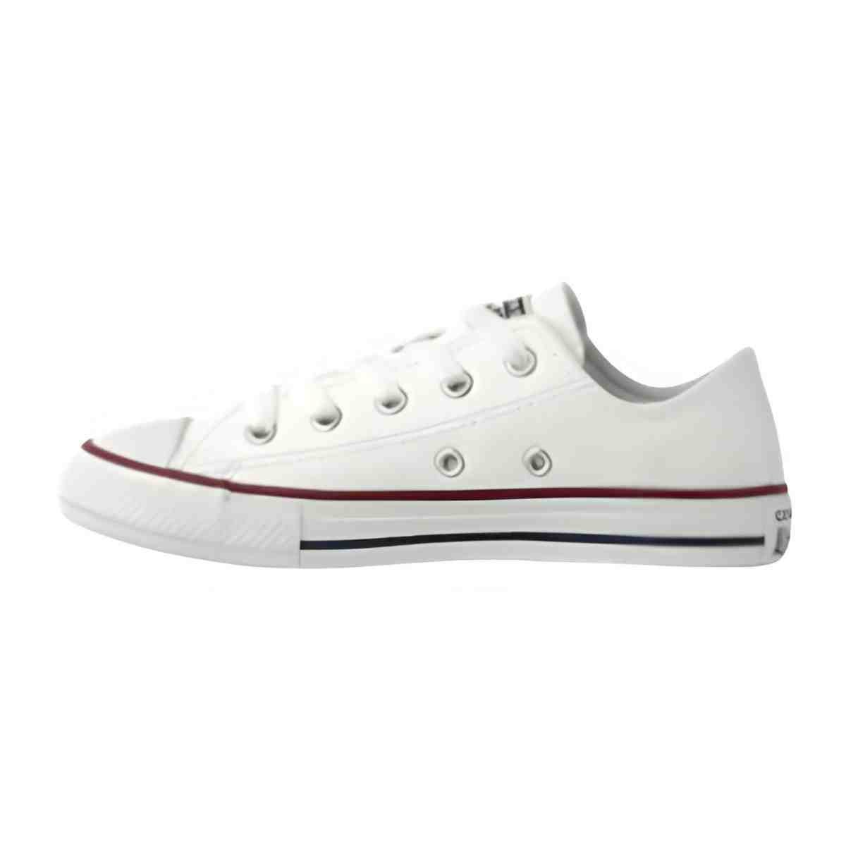 Tênis Infantil Casual Converse Chuck Taylor All Star Juvenil Branco Branco 4