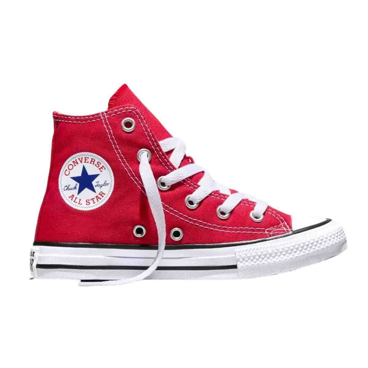Tênis Juvenil Casual Converse Chuck Taylor All Star Canvas Vermelho Vermelho 4