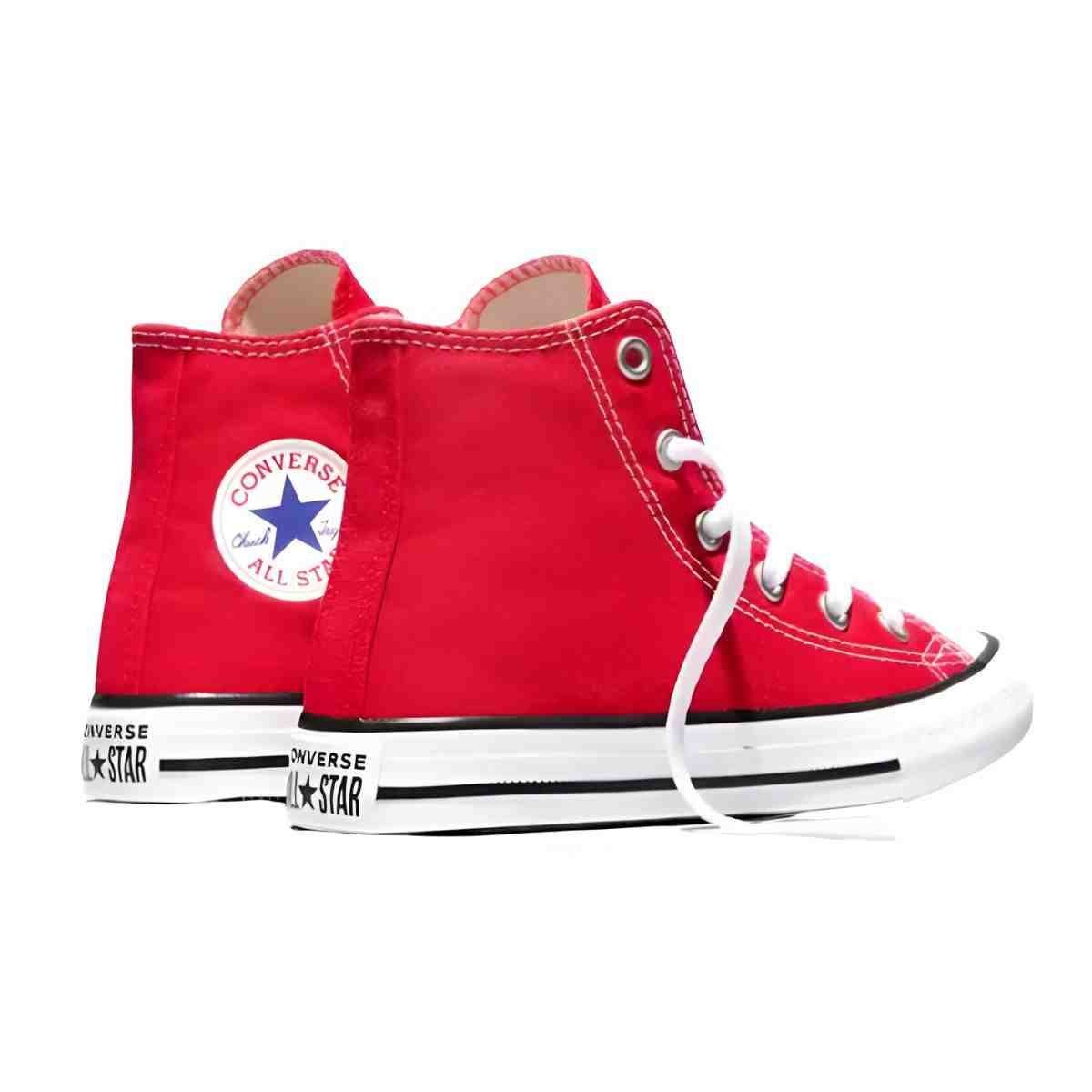 Tênis Juvenil Casual Converse Chuck Taylor All Star Canvas Vermelho Vermelho 7