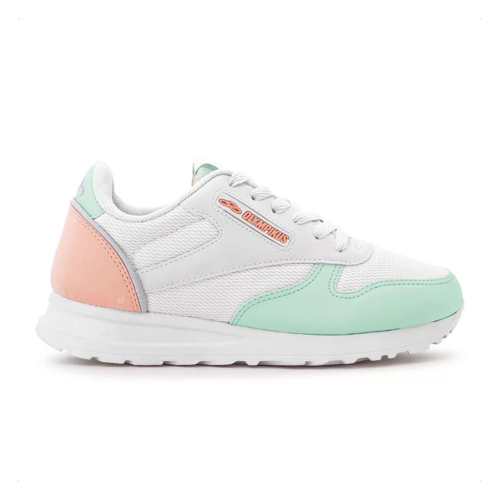Tênis Casual Feminino Olympikus Jogging 101 Branco Branco 4
