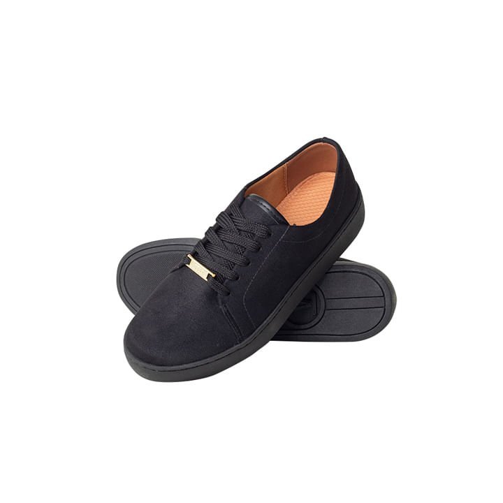 Tênis Moda Casual Feminino Vizzano Preto Preto 3