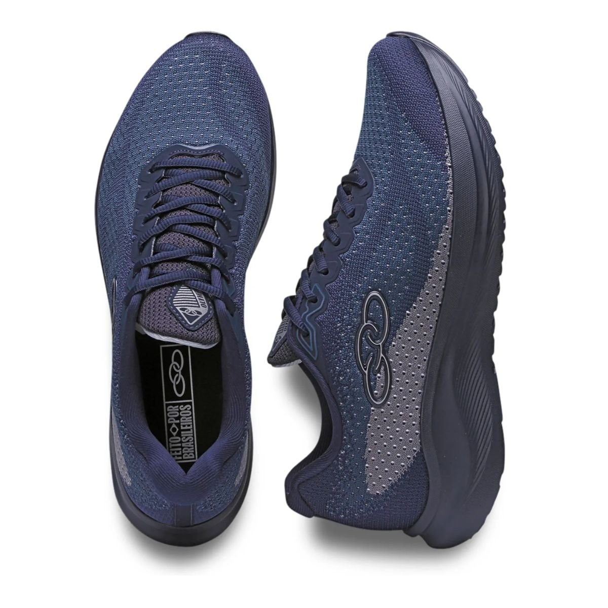 Tênis Running Masculino Soma Olympikus Marinho Azul 3