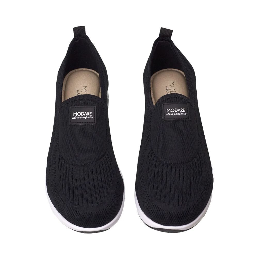 Tênis Moda Feminino Modare Ultra Conforto Preto Preto 2