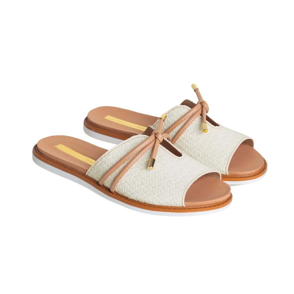 Tamanco Feminino Rasteiro Moleca 5443.116 Marrom 1