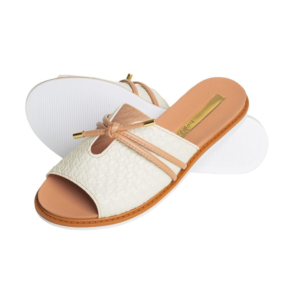 Tamanco Feminino Rasteiro Moleca 5443.116 Marrom 2