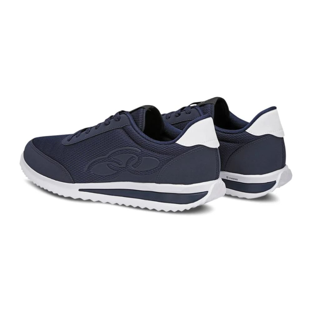 Tênis Running Masculino Olympikus Poseidon Marinho E Branco Azul 3