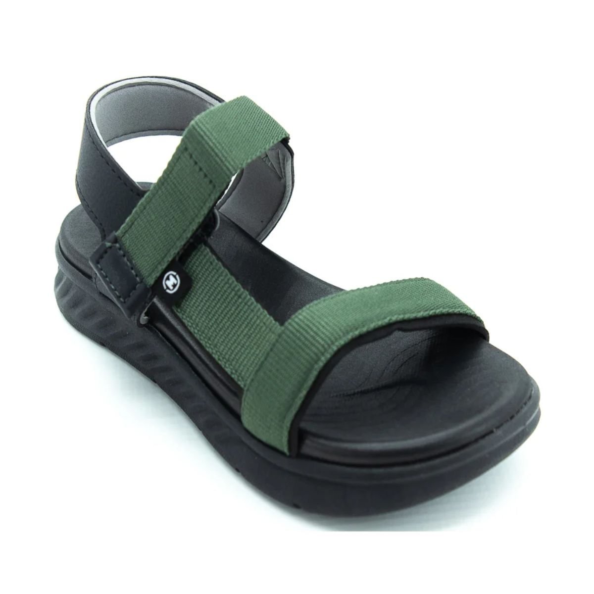 Sandália Infantil Papete Molekinho Preto E Verde Verde 2