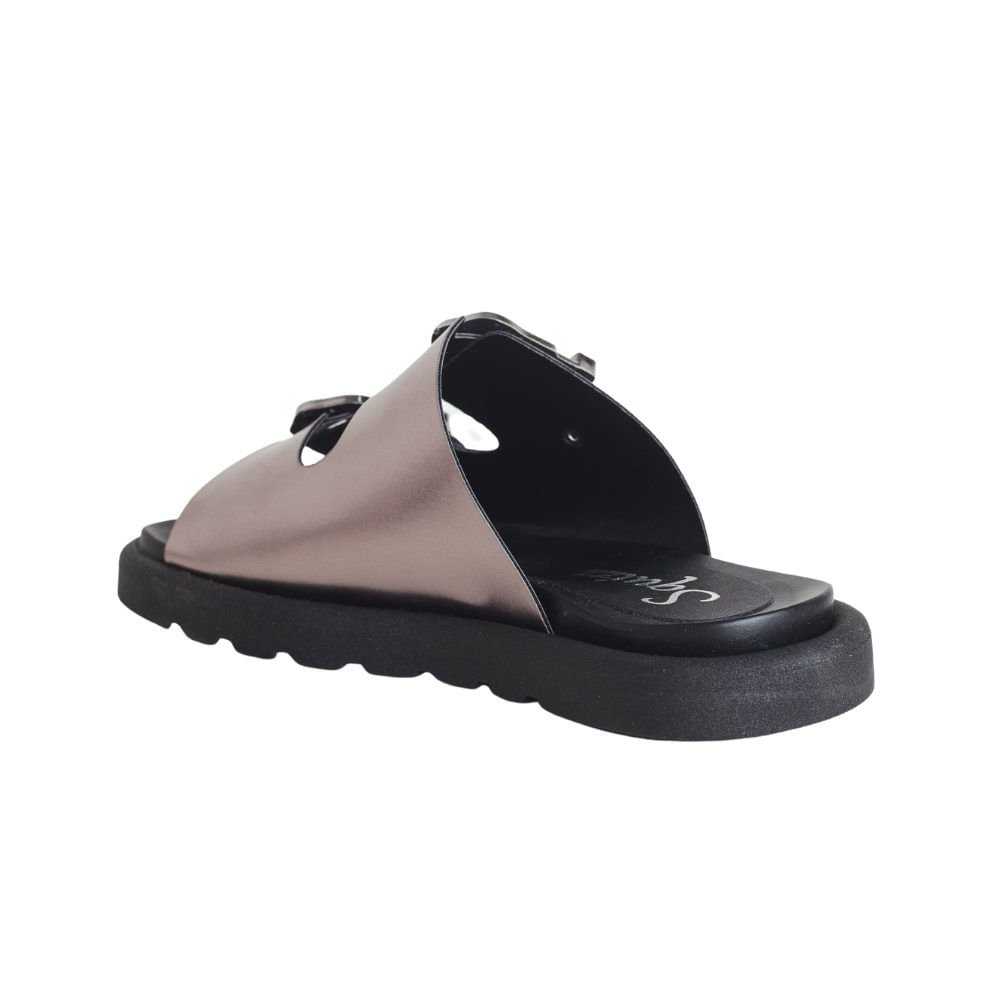 Tamanco Feminino Papete Squizz Prata Prata 4