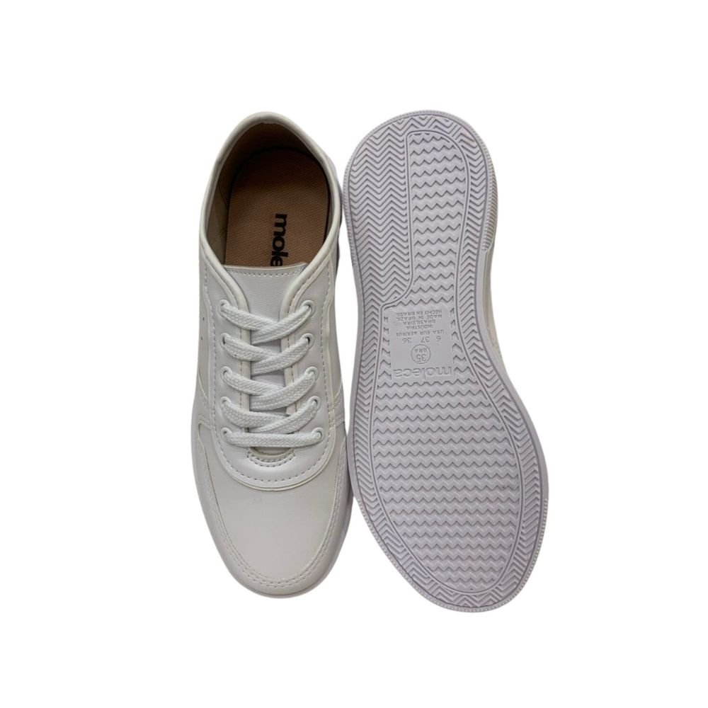 Tênis Moda Casual Feminino Moleca 5786.102 Branco 2