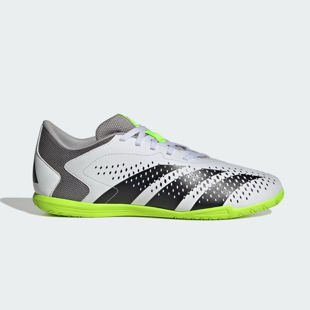 Chuteira Indoor Masculina Adidas Predator Accuracy.4 Branca E Verde Multicores 1