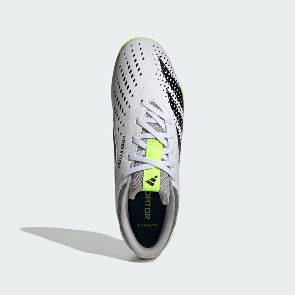 Chuteira Indoor Masculina Adidas Predator Accuracy.4 Branca E Verde Multicores 3