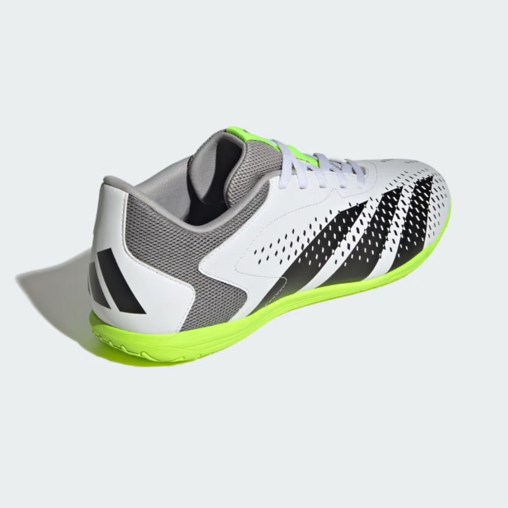 Chuteira Indoor Masculina Adidas Predator Accuracy.4 Branca E Verde Multicores 4