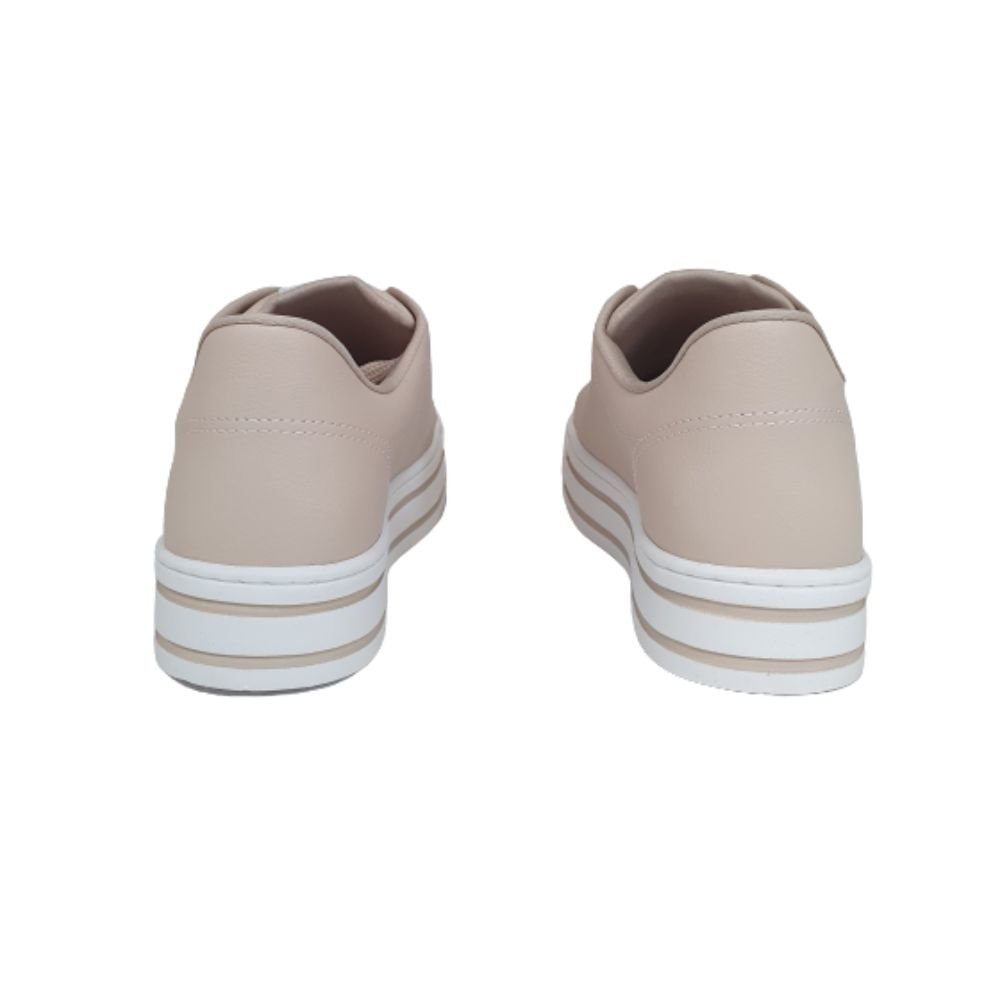 Tênis Plataforma Feminino Via Marte Aveia Bege 4