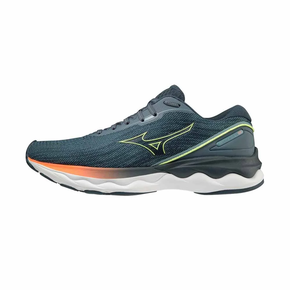 Tênis Running Masculino Mizuno Wave Skyrise 3 Verde Cinza 4