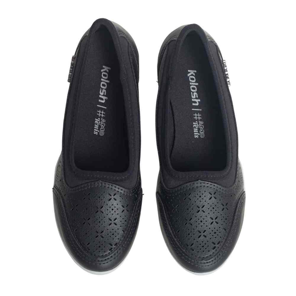 Tênis Moda Feminino Adulto Kolosh Preto Preto 2