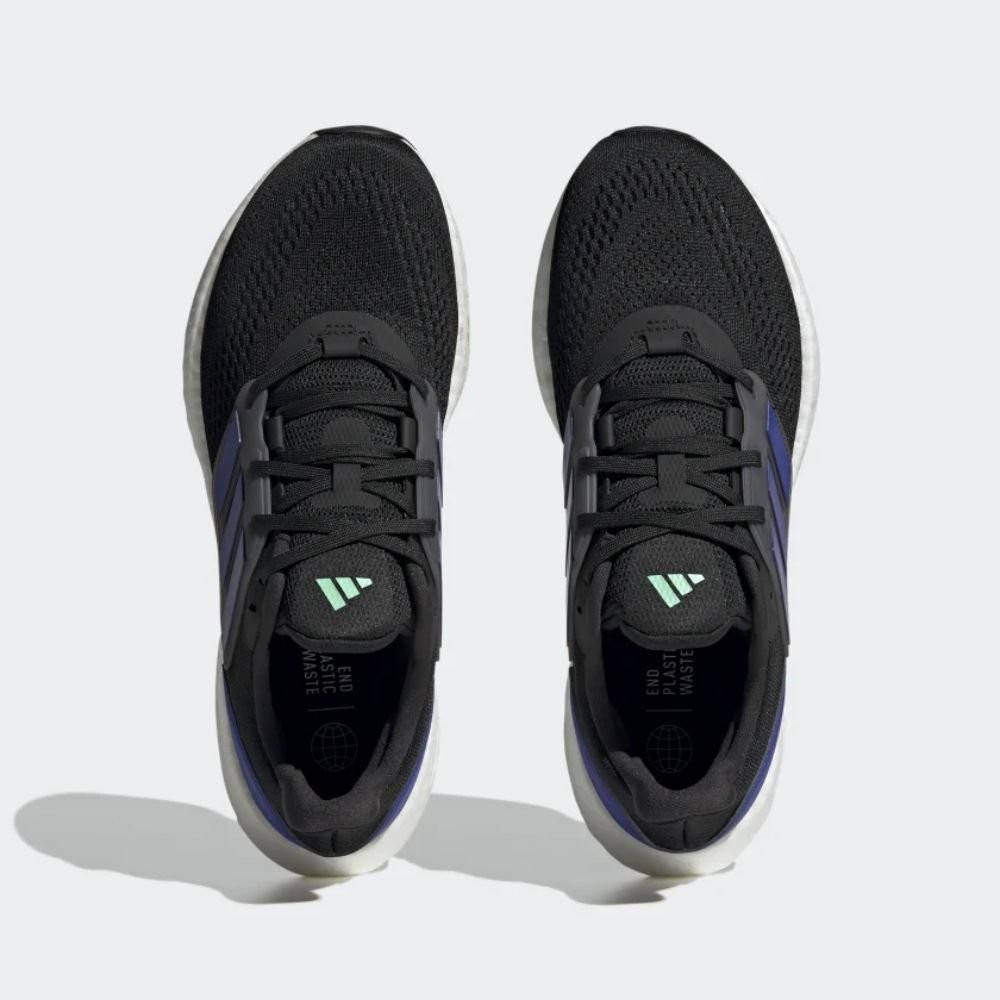 Tênis Running Masculino Pureboost 22 Adidas Preto E Azul Preto 2