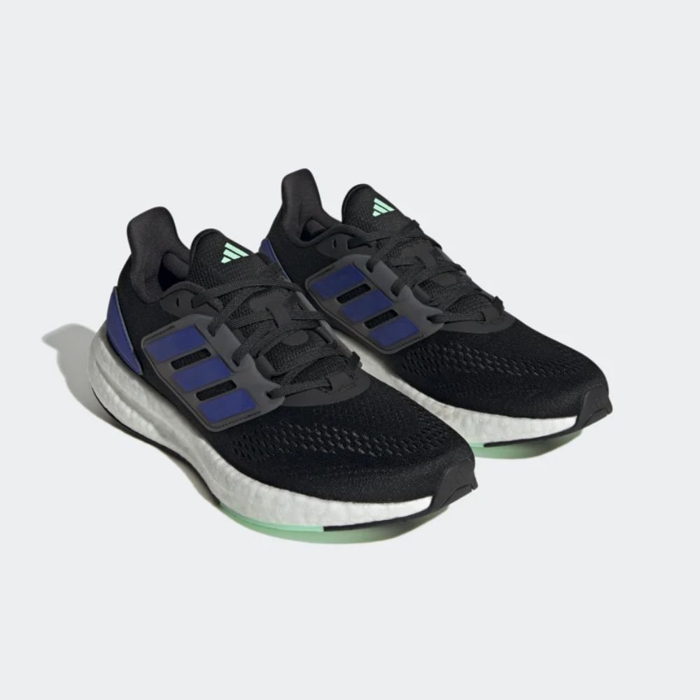 Tênis Running Masculino Pureboost 22 Adidas Preto E Azul Preto 5