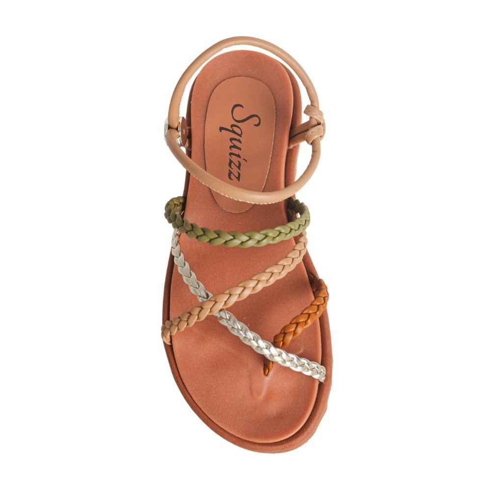Sandália Feminina Papete Squizz Marrom Marrom 3