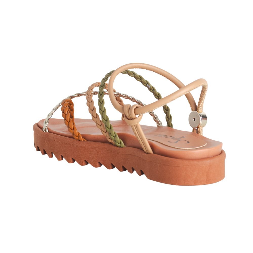 Sandália Feminina Papete Squizz Marrom Marrom 4