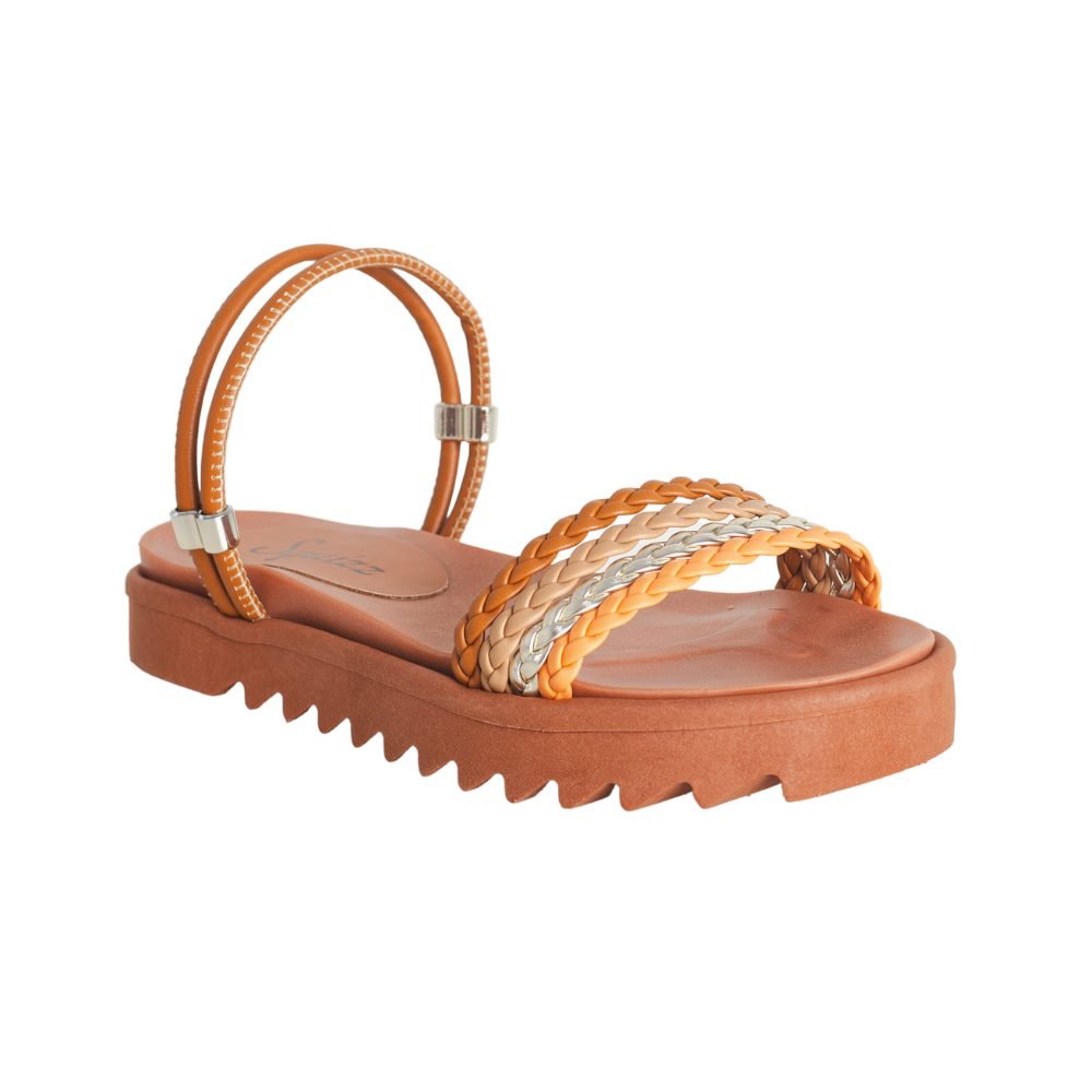 Sandália Feminina Papete Squizz Marrom Marrom 2