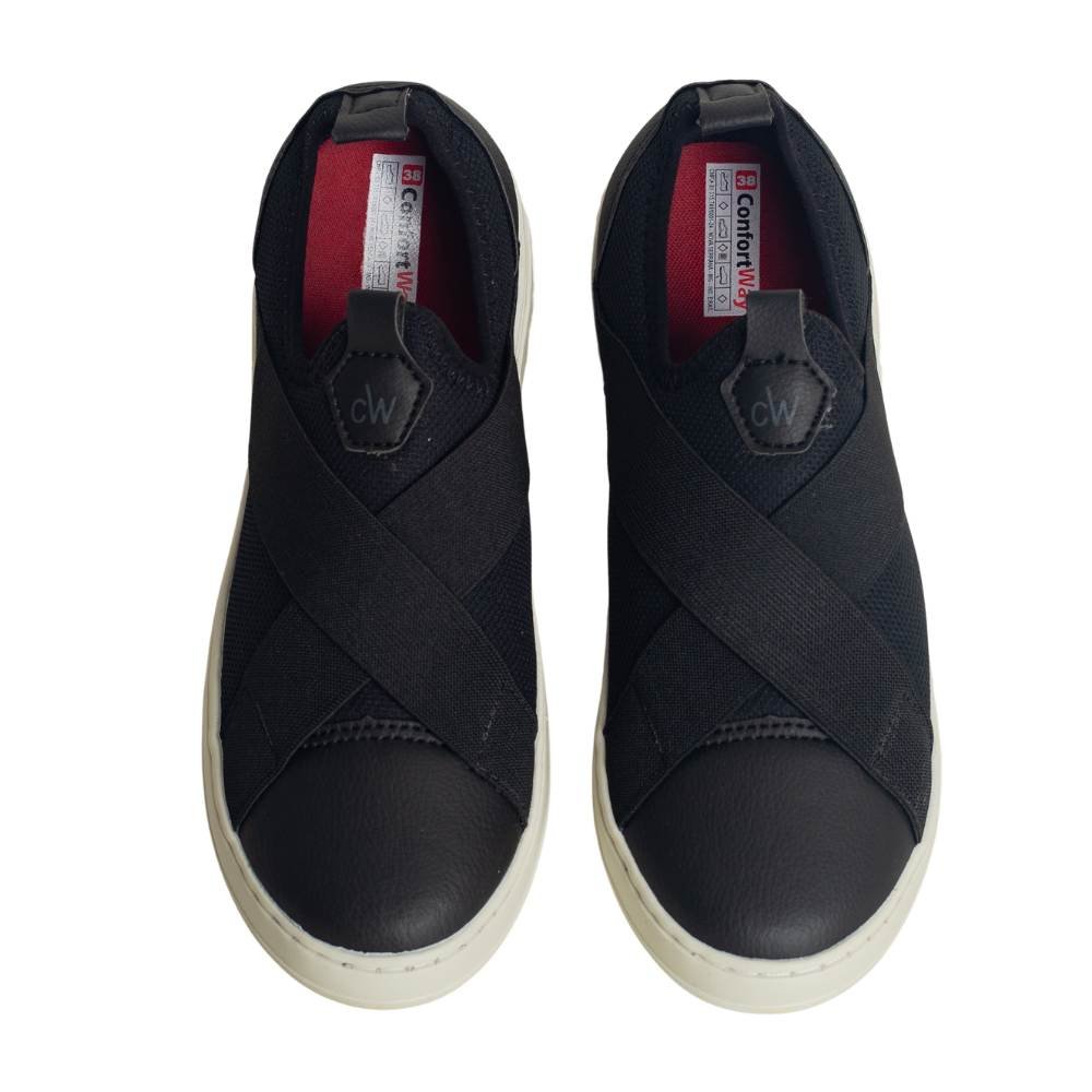 Sapatênis Masculino Confort Way 8018 Preto 7