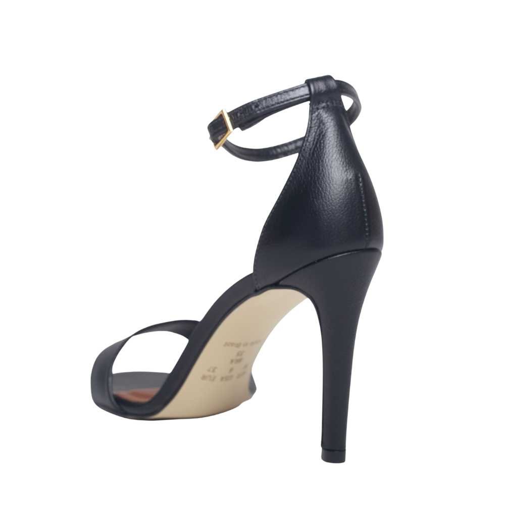 Sandália Feminina Salto Alto Fino Dayane Magalhães Preto Preto 4