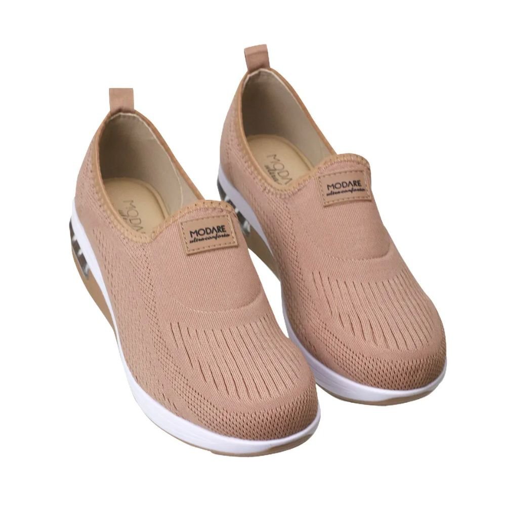 Tênis Moda Feminino Slip On Modare Nude