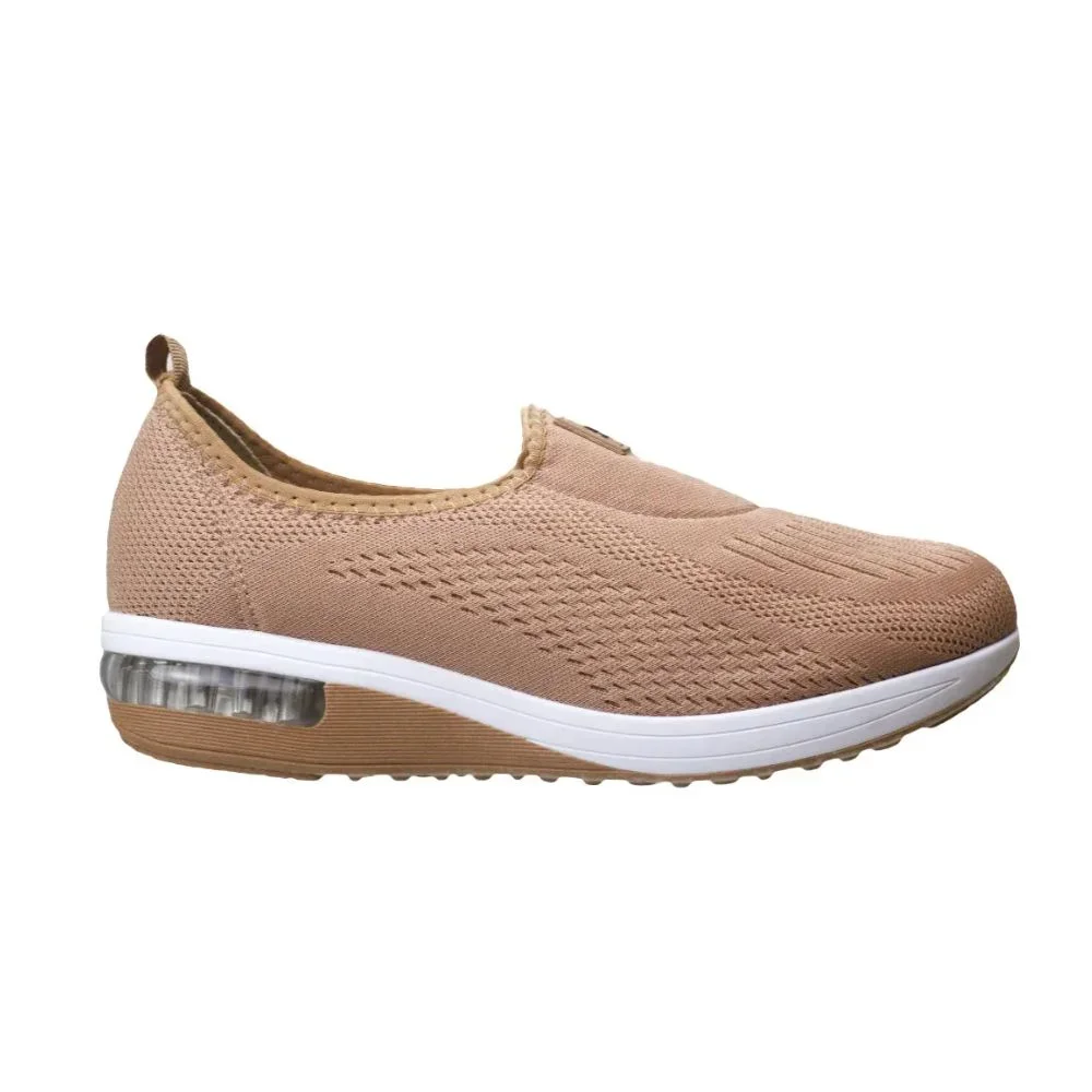 Tênis Moda Feminino Slip On Modare Nude Bege 4