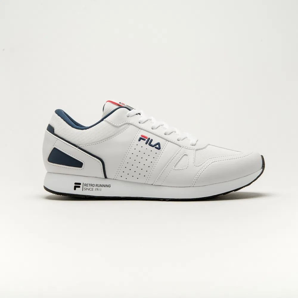 Tênis Masculino Casual Classic Runner Sl Fila Branco Branco 4