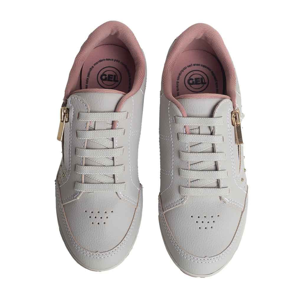 Tênis Moda Feminino Adulto Kolosh Branco Branco 2