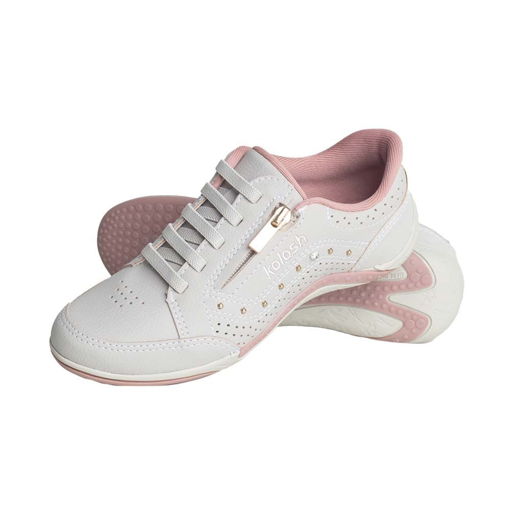 Tênis Moda Feminino Adulto Kolosh Branco Branco 3