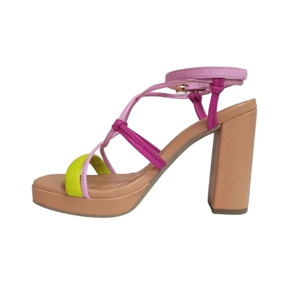 Sandália Feminino Salto Alto Ramarim 22-58202 Rosa 3