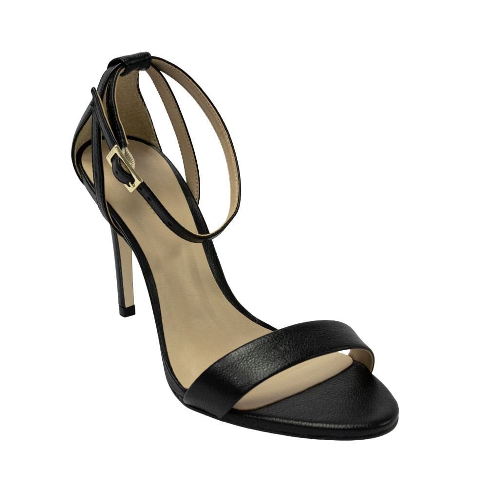 Sandalia Salto Alto Feminino Fino Luz Da Lua Saara Preto Preto 2
