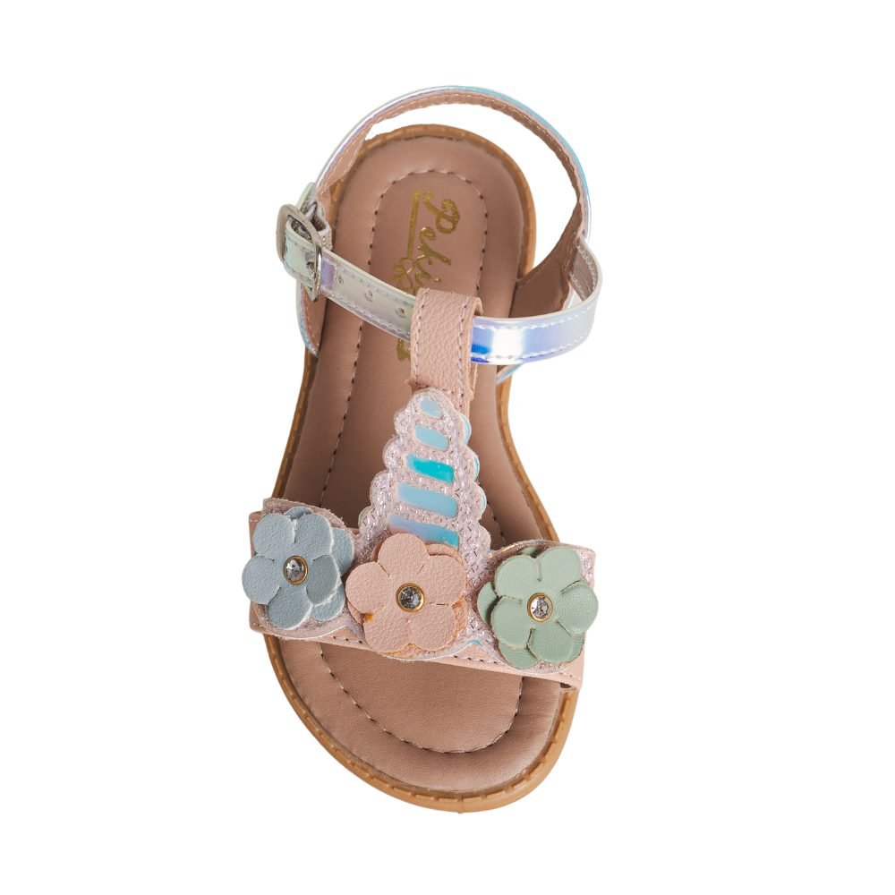 Sandália Infantil Rasteira Peki Lili 051066 Rosa 3