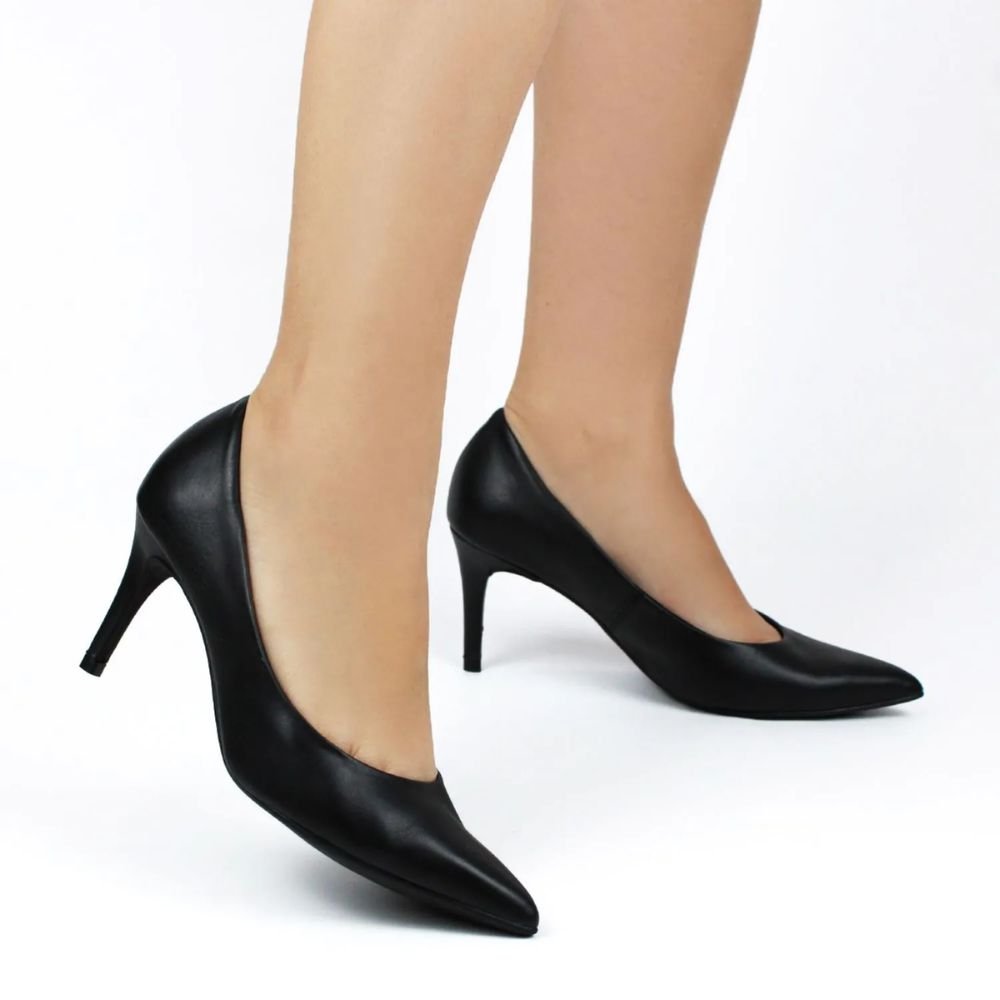 Sapato Feminino Salto Alto Fino Bottero 353701 Preto 3